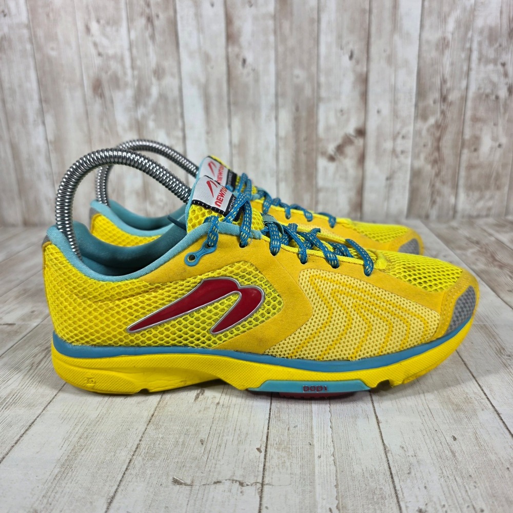 Newton Women Running Shoes Yellow Blue Red W000614‎ Size 7 Athletic Sneakers